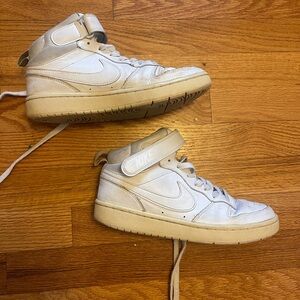 Nike Kids White High-Top Sneakers